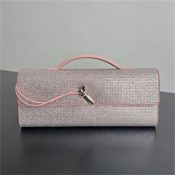 bottega veneta crystal-embellished clutch #844124
